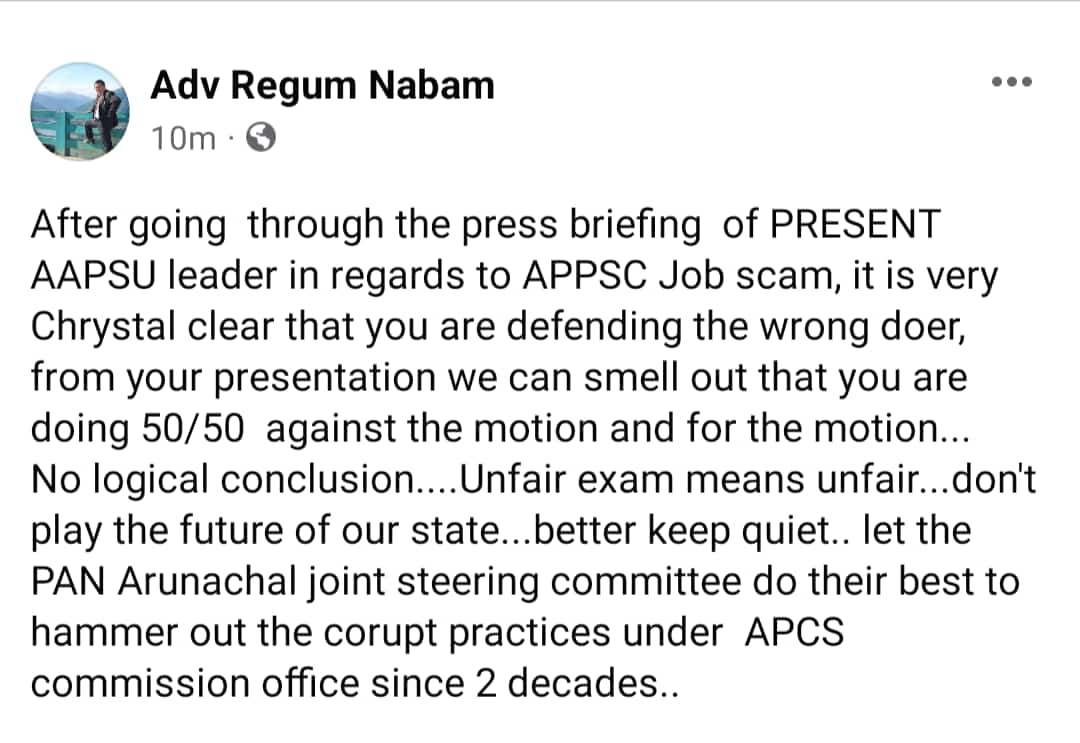 LikhaZeel's tweet photo. #ChowkidarHiChorHai 
#topperhicheaterhai

#arunachalpaperleakage 
#ARUNACHAL_PAPER_LEAKAGE 
#APPSC_SCAM 
#NULL_n_VOID 
#SCRAP_THE_EXAM

@PemaKhanduBJP
@KirenRijiju
@PMOIndia
@SCofInd
@ravishndtv 
@DgpPradesh
@the_hindu 
@rashtrapatibhvn 
@TheQuint 
@MyGovArunachal https://t.co/W0hG63dMZ1