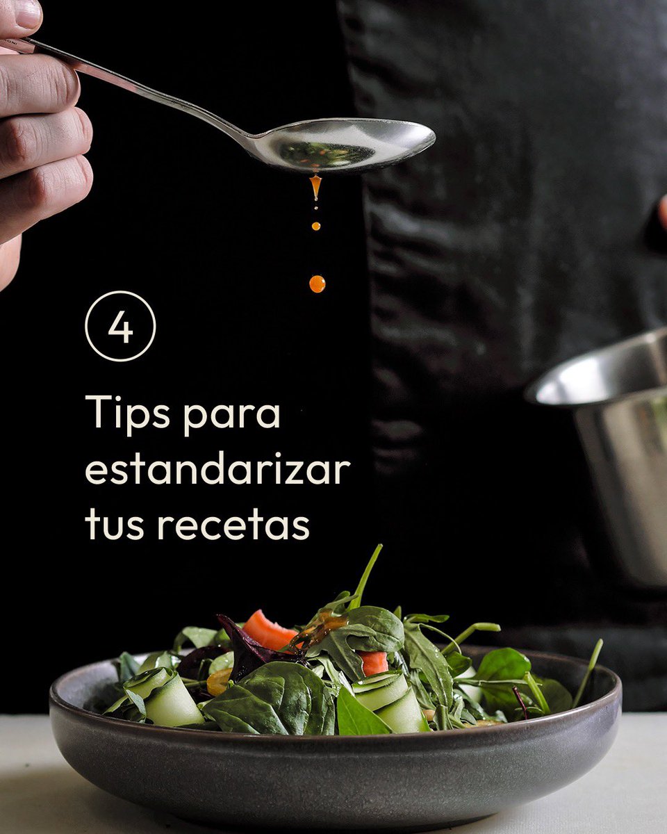 AMRrest's tweet photo. 4 TIPS PARA ESTANDARIZAR TUS RECETAS 📝📊👨🏻‍🍳

1.- Práctica
Dominar una receta es una de las mejores formas de iniciar una estandarización, repítela tantas veces sea necesario, hasta que logres que siempre sea igual. https://t.co/kA9wDwelCa
