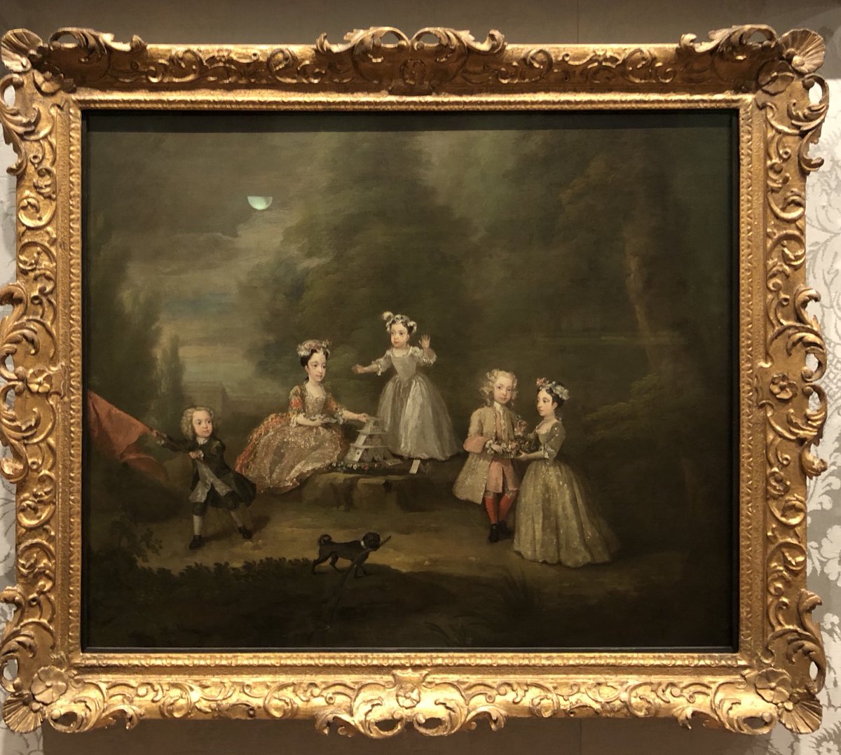 Barb_Drummond's tweet photo. #WilliamHogarth eloped with his wife. They had no children but in summer they had kids from #FoundlingHospital to stay with them at #Chiswick. He painted them being naughty, which is wonderful #CardiffMuseum https://t.co/F7CC2v8Sut