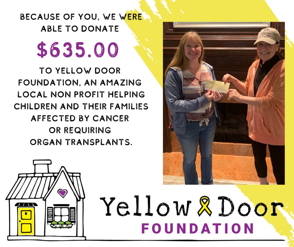 Each quarter everyone in the company gets to vote on which organization we'll provide assistance to. Thanks to them and all of our clients, we were able to help Yellow Door Foundation 
Thank you for recycling and supporting great non-profits along the way! 
#yellowdoorfoundation