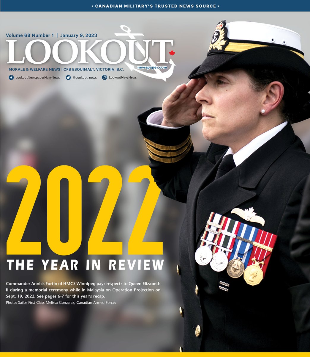 In this week's edition of #LookoutNavyNews: 2022 - The year in review, #HMCSRegina sailors play Santa to Victoria General Hospital children’s ward, and New dock bottom - crush caps await #HMCSOttawa at dry dock. Read the full edition: bit.ly/3Iv2jbk