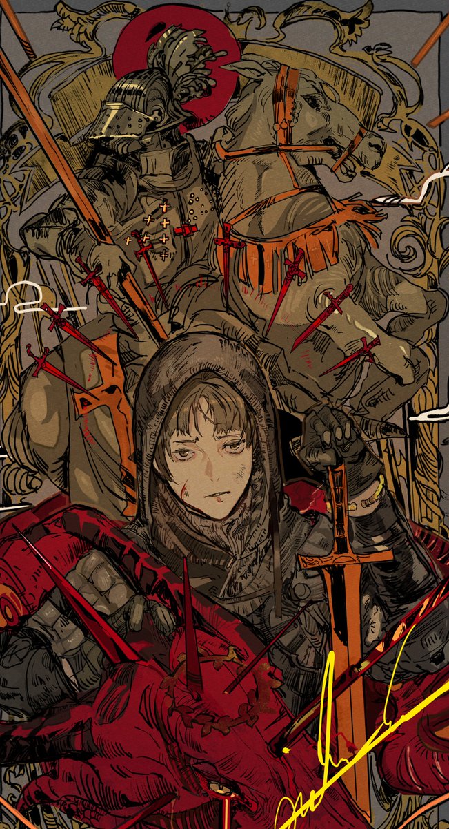 「The legend of Saint George and the Drago」|木野花ヒランコ(株式会社レッドハウス)のイラスト