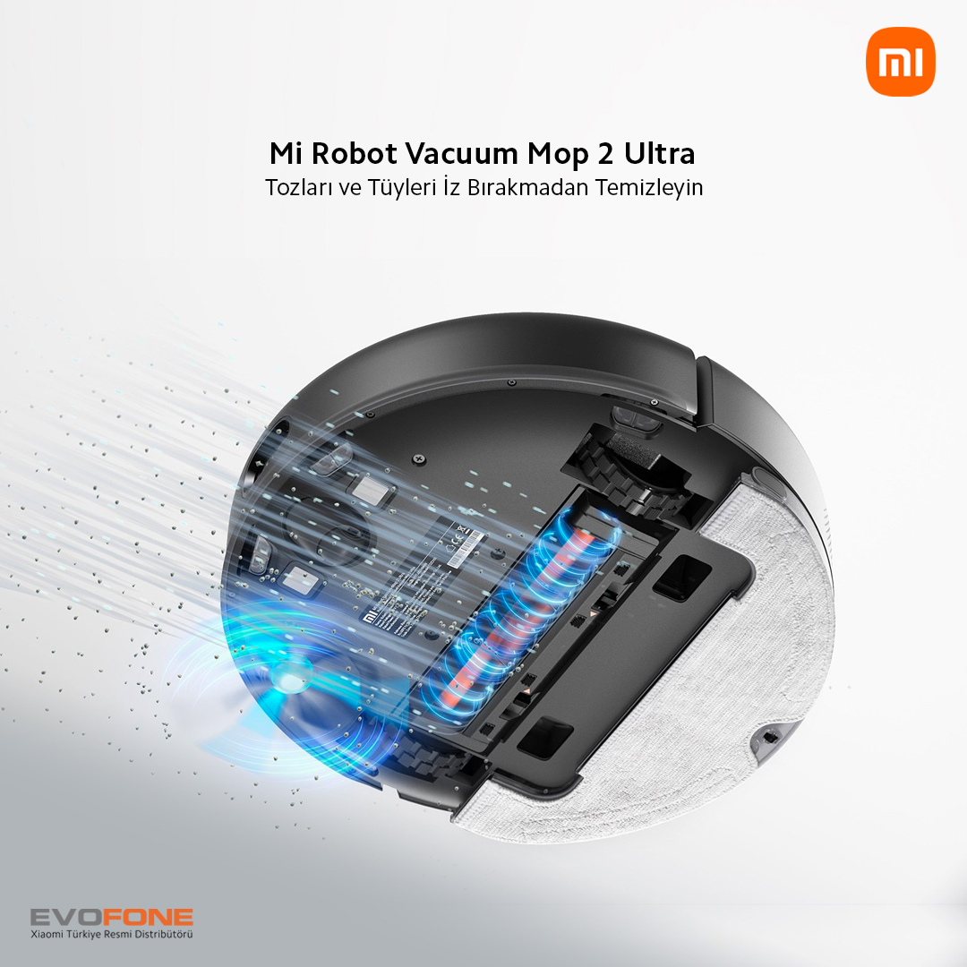 EvofoneBT's tweet image. Yüksek performanslı fırçasız motorla donatılmış olan Mi Robot Vacuum Mop 2 Ultra, uzun süreli ve güçlü emiş gücü sağlayarak tozları, hayvan tüylerini ve kırıntıları çatlaklardan, boşluklardan ve yatakların altından temizler.

#xiaomi #robotsüpürge #mirobotvacuum #mistoretürkiye