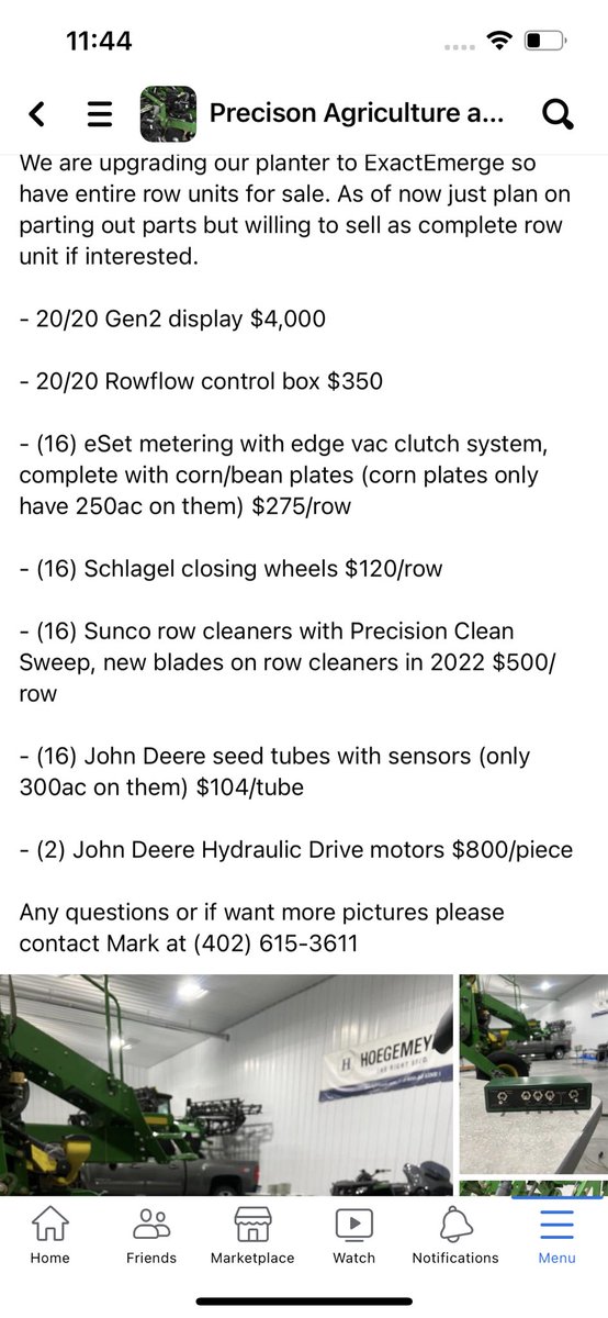Gall_CJ's tweet photo. Planting row unit parts for sale. Description and details in photo. Message me for more pictures. RT appreciated #AgTwitter #JohnDeere https://t.co/BZ6T2GSHdb