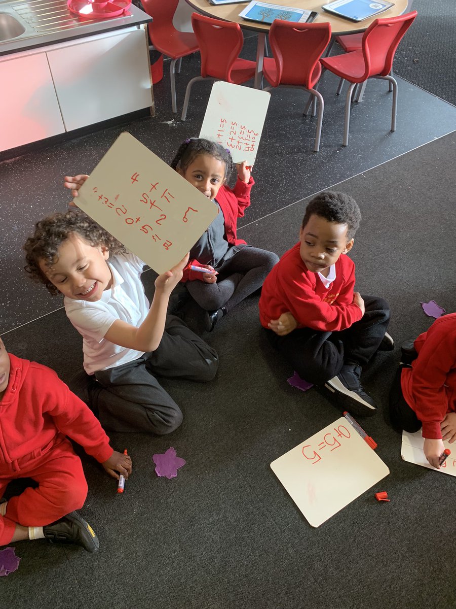 NewParkPrimary's tweet photo. RM working so hard today to calculate number bonds to 5. Instead of green bottles on a wall, we sung 5 superheroes on a wall for our new superheroes topic. We worked out how many were on the wall, how many had fallen and how many we had altogether. 🦸🏽♀️🦸🏼♂️ #NP_RM #NP_Maths https://t.co/e7ze4O9fb6