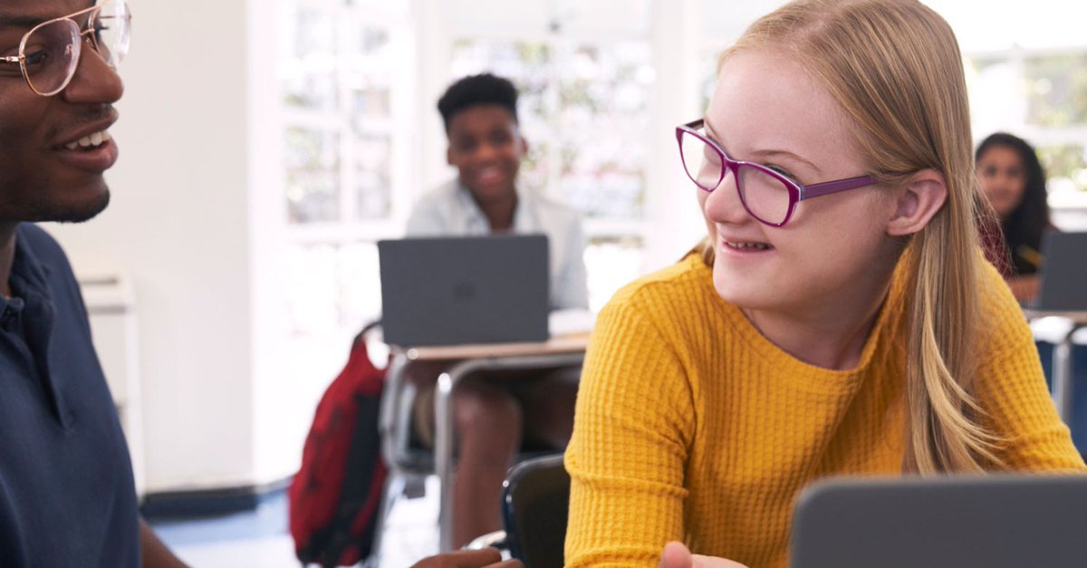 Microsoft's tweet photo. “The number one thing is using Teams to stay connected, because there’s nothing like human connection,” explains Dr. Regina Peter, Founder of Newmark Education. 

Learn about the schools that are utilizing Microsoft solutions to help students thrive: https://t.co/r1MJFLGmZF