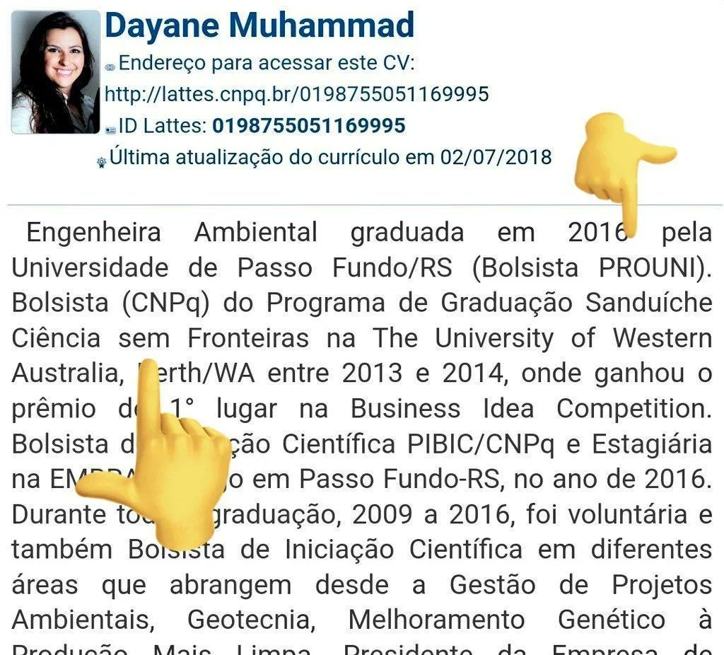 LeonelRadde's tweet photo. A operação Bastardos Inglórios continua e foi identificada a Dayane Muhammed como suspeita de integrar os atos terroristas a democracia no dia de ontem. O mais irônico de tudo isso é que o currículo da golpista mostra que ela usufruiu de vários projetos dos governos petistas https://t.co/kWh5PK0he6