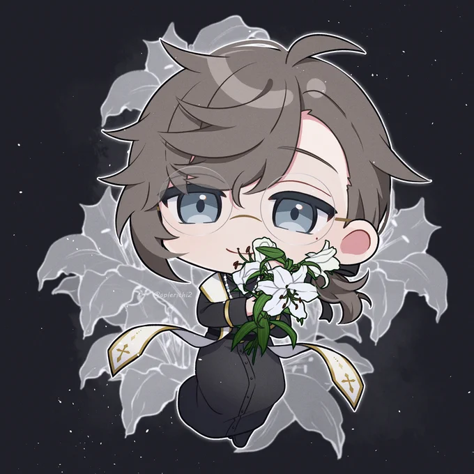 神父 #かな絵 