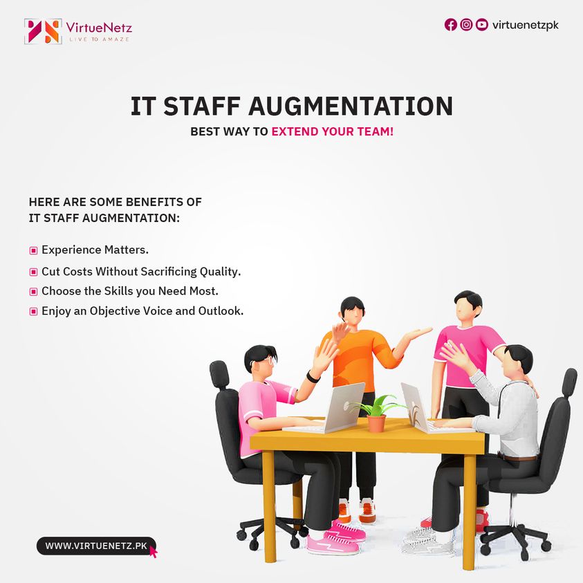 'IT Staff Augmentation' 
Best way to extend your team!

#itstartup #businessowner #startups #smallbusiness #virtuenetz #webdesign #staffaugmentation