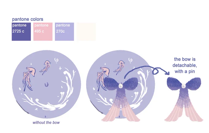 i wanna change the beret for the howl one!! so it's more blue.... the kokoberet will have a detachable bow that looks like her mermaid tail  