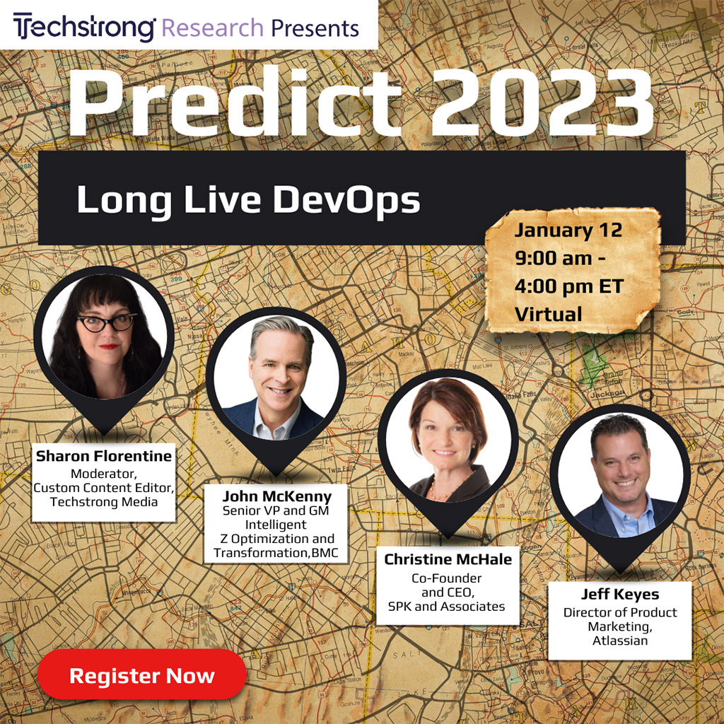 Join <a href="/jmckenny/">John McKenny</a>, SVP and General Manager, Intelligent Z Optimization and Transformation this Thursday, January 12 for the "Long Live DevOps" panel at <a href="/devopsdotcom/">DevOps.com</a>'s Predict 2023. 

Register for free today at bit.ly/3i42Cyr