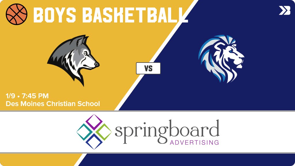 Des Moines Christian on Twitter "Boys Basketball (Varsity) Game Day
