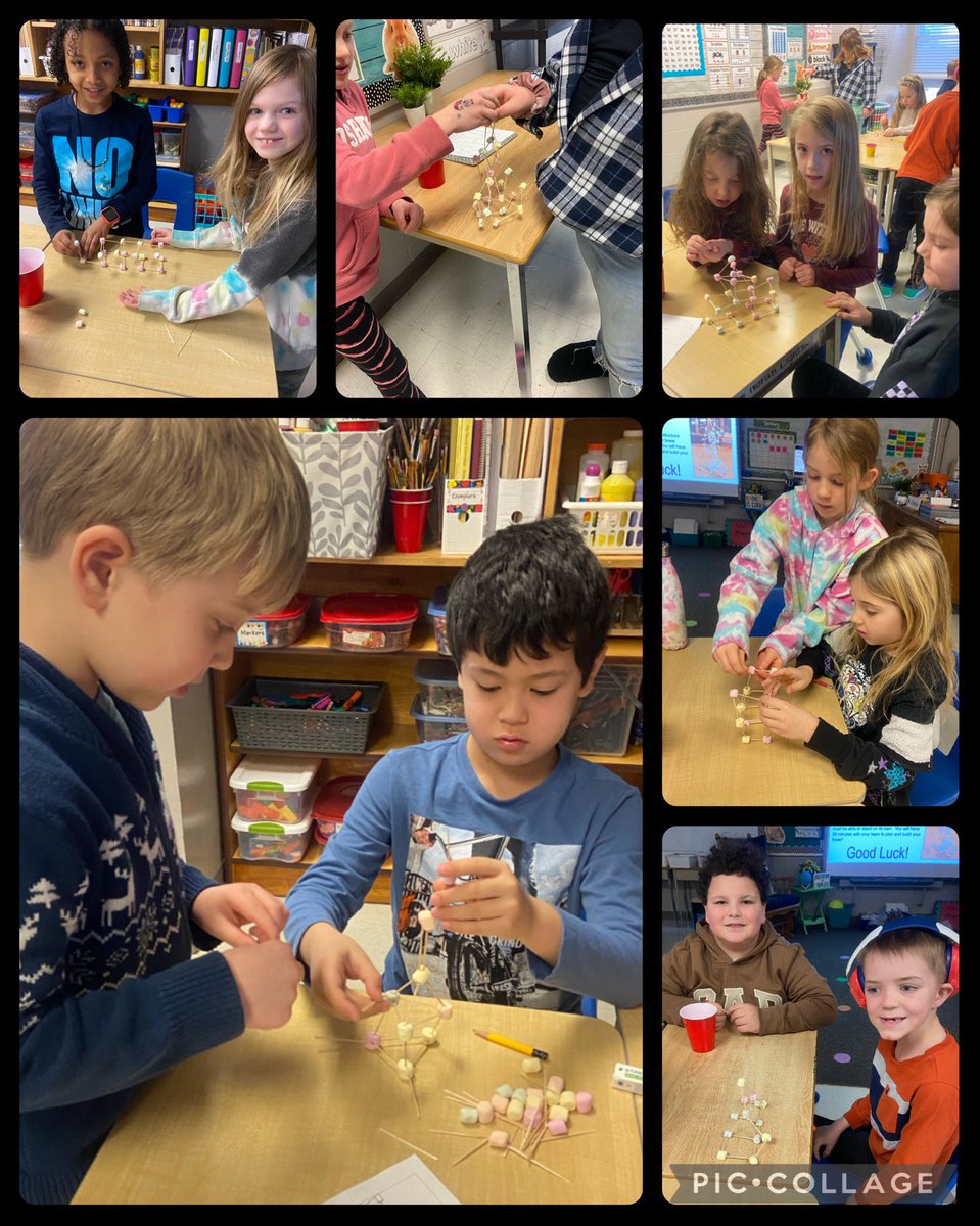 Started the first day back with a stem challenge!  Who could make the tallest free-standing tower using 25 marshmallows and 40 toothpicks?  Winning structure was 18cm! #lockespride #tvdsb #STEMed