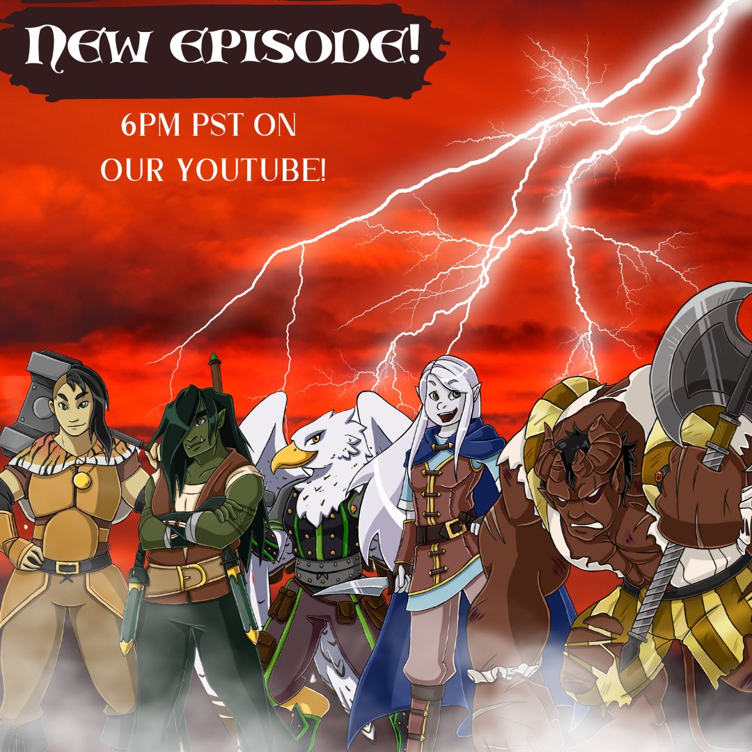 temporarylegend's tweet photo. Happy Monday folks, a new episode of Sovereign of Death is out today at 6pm PST!
#sovereignofdeath #temporarylegend #tabletop #ttrpg #dnd #dungeonsanddragons #realmsnroleplay https://t.co/yFjpxVnyEh