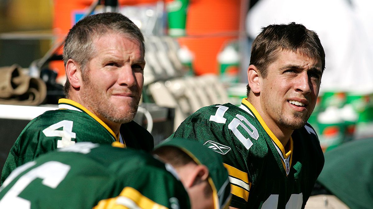 In Brett Favre's final six passes as a Packer:

He went 2-6 for 12 yards, concluding in a game-sealing, season-ending INT at Lambeau Field.

In Aaron Rodgers' final six passes this year:

He went 2-6 for 12 yards, concluding in a game-sealing, season-ending INT at Lambeau Field.