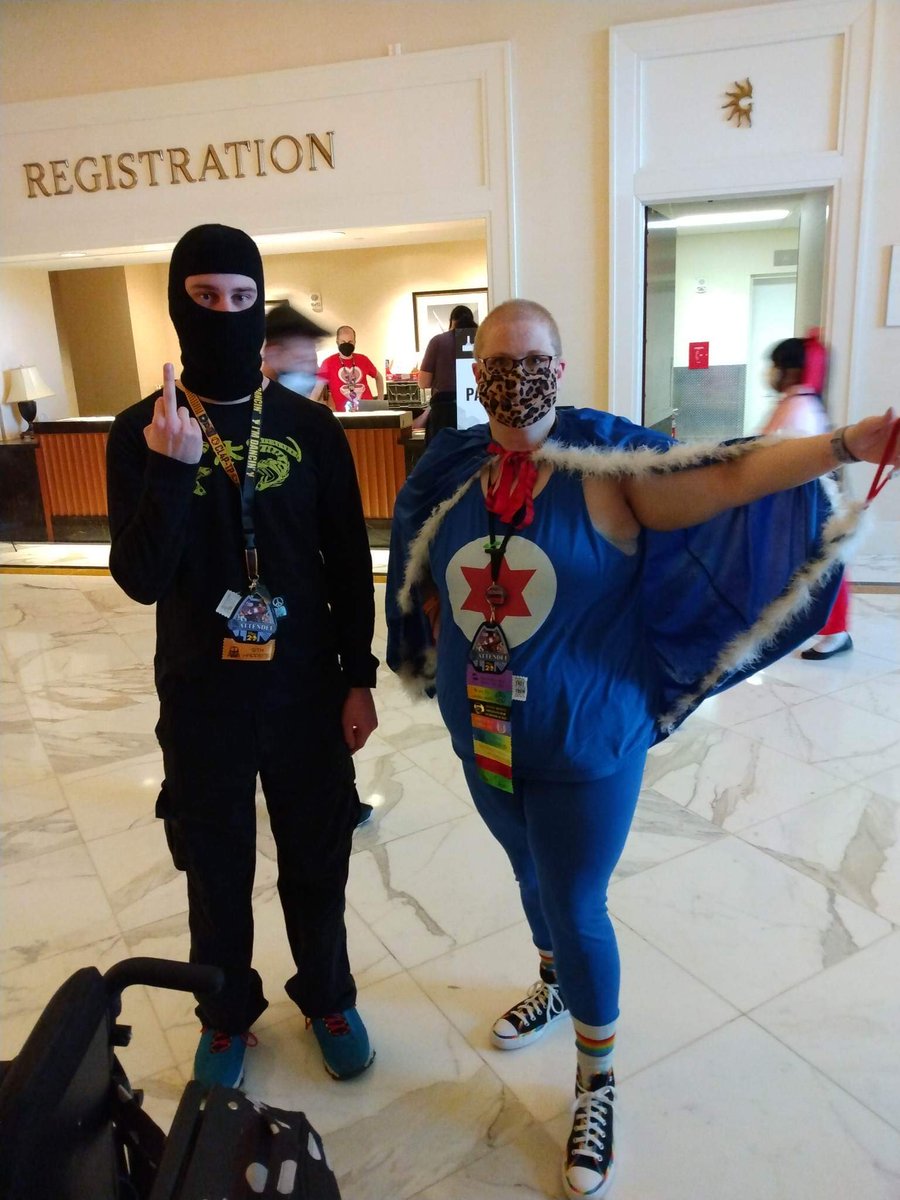 Ac1dRe1gn7's tweet photo. //day 1 - 4 of #MAGFest2023: Destiny Cyberpunk, Borderlands Psycho, and Ninja Brian of Ninja Sex Party with @Misha_Mayhem https://t.co/OutmzgiU2d