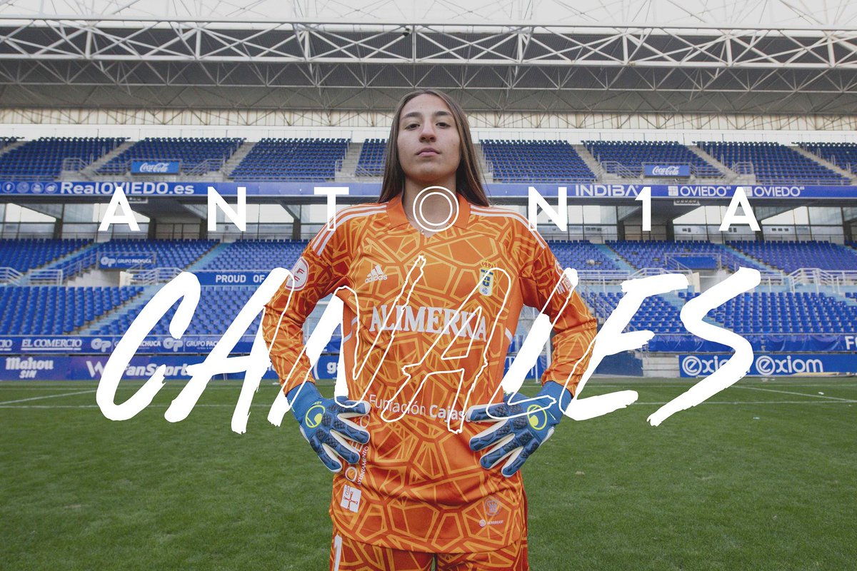 RealOviedoFem's tweet photo. 🧤 | ANTON1A CANALES | 🇨🇱

#ElFuturoEsNuestRO
#RealOviedoFemenino 🔵⚪ https://t.co/KDnjYeKtHX