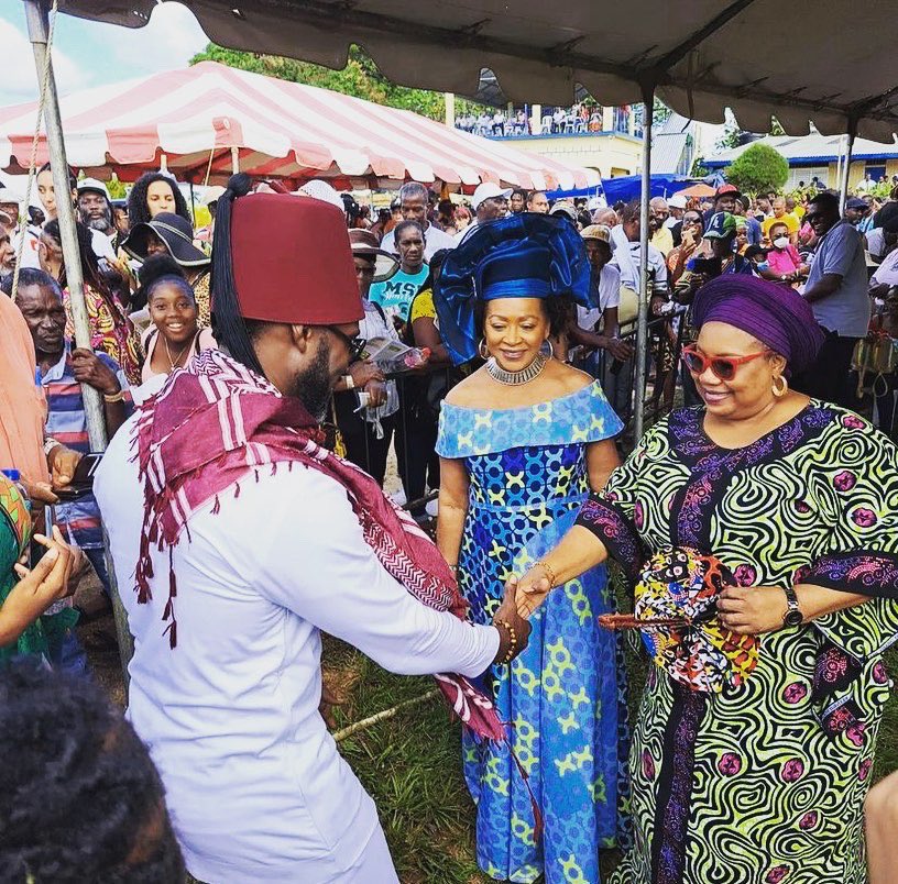 ChiefCurrie's tweet photo. It was indeed an honor to share great memories at the 285th Treaty Celebration with senior diplomats and honorable dignitaries such as Her Excellency Professor Verene Shepard, Chairman for United Nation CERD and Her Excellency Maureen Tamuno, Nigerian High Commissioner to Jamaica https://t.co/AituiGXJYF