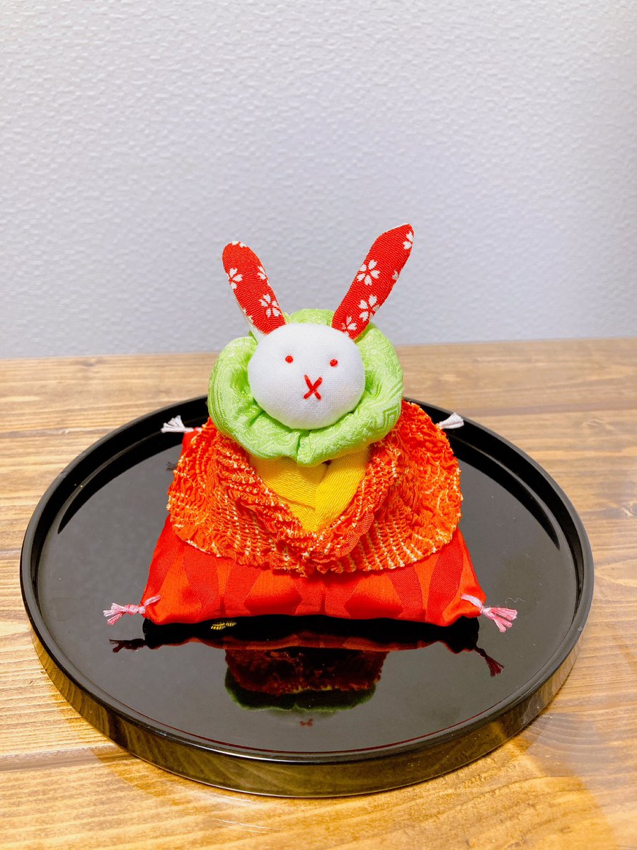 khr_i's tweet photo. お玄関のお出迎えうさこ🐇完成❣️

#夜鍋でお裁縫
#うさこ
#お出迎え https://t.co/HAh9OlLTDh