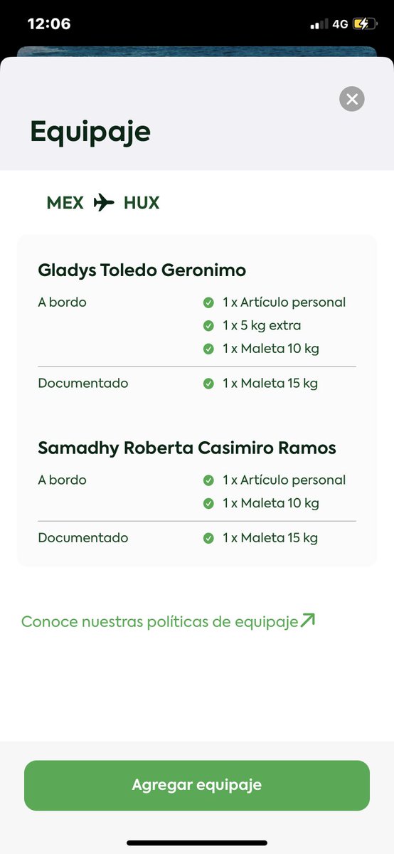 ANG1411's tweet photo. @VivaTeEscucha hola necesito ayuda ya que me realizaron un cobro extra de mi equipaje. Siendo que tenía contratados extras para no realizar el pago al documentar. @Profeco https://t.co/SHVbt346E4