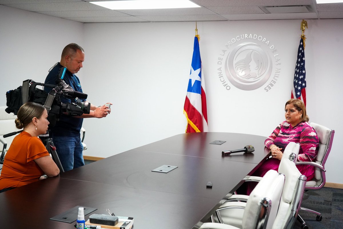 OPMpr's tweet photo. 📌 La procuradora designada de la #OPM, Vilmarie Rivera Sierra conversa con @LiamRodriguezpr para @tele11PR sobre lo que espera trabajar como prioridad en la agencia. https://t.co/bk96bm8p1J