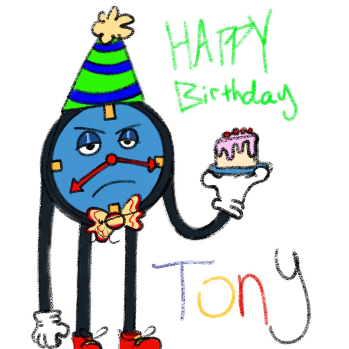 ZommyCtoonzz's tweet photo. Birthday #tonythetalkingclock #tonydhmis #dhmisfanart #dhmis #digitalart #birtday https://t.co/OQXunxipWI