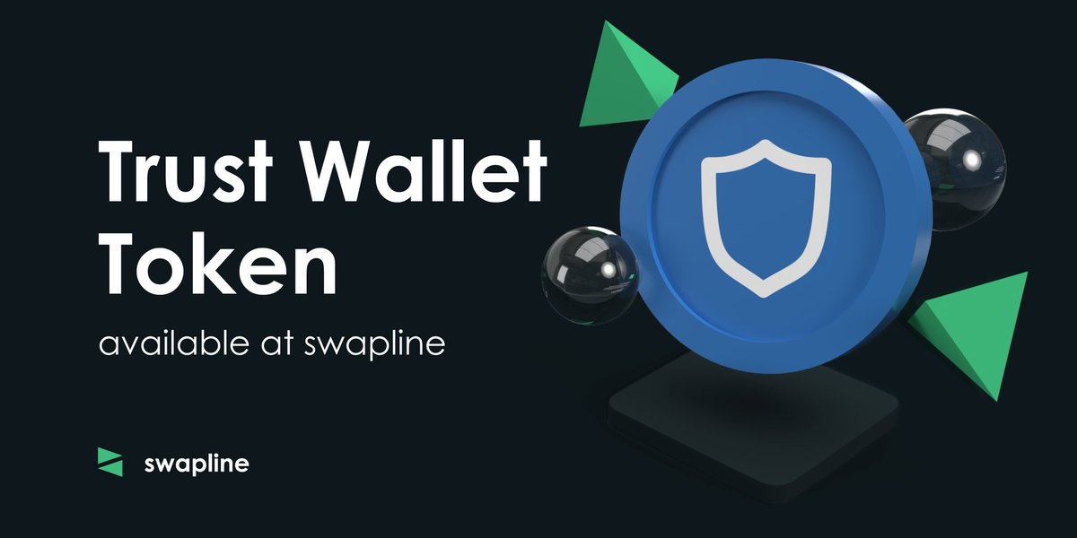 You can exchange #TrustWalletToken $TWT at swapline.io! 

#crypto