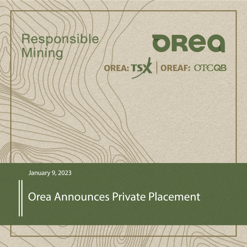OreaMining's tweet photo. $OREA seeks strategic funding and announces Private Placement for up to 10M units at a price of CAD$0.10 per unit. 

Each unit is comprised of one common share and a warrant at CAD$0.15 for 12 months from the closing date.

Read about the full details here: