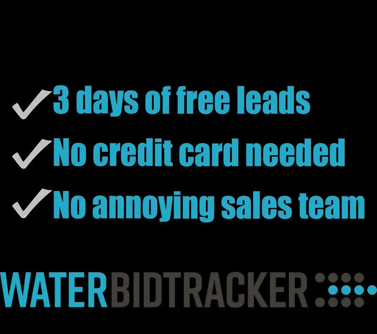 Water BidTracker tweet media