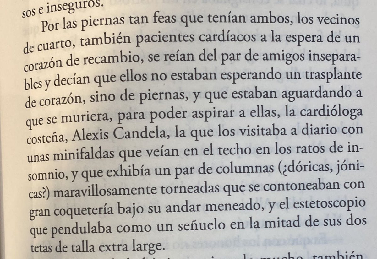 SaninPazC's tweet photo. Una amiga me manda este fragmento del último libro de Héctor Abad, que a ella le envió su madre.
La misoginia en este hombre (estandarte de las letras criollas) es obsesión y oficio (puesto que, a juzgar por el estilo y las imágenes, escribir no lo es).
Patético el tipejo. https://t.co/hKSjJ8FYEk