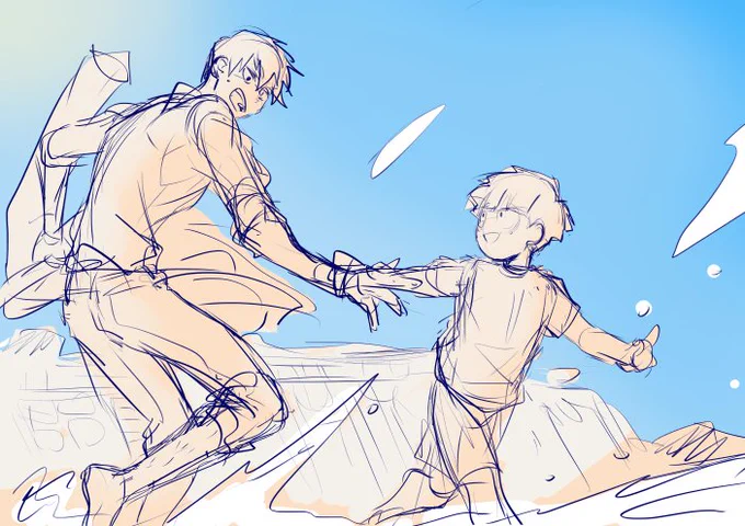 いくらなんでも11歳～にしては幼すぎたなと我に返ったけど、アニメのもぶくんも大分幼く描かれてる気がする 