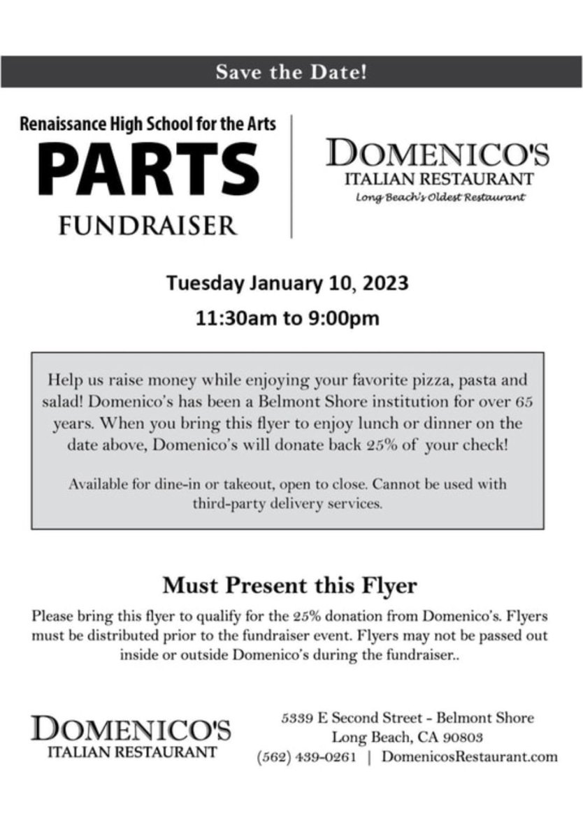 Renaissance HS for the Arts - Parents for the Arts tweet media