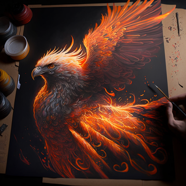 Midjourney Anka ku�u tablolar�