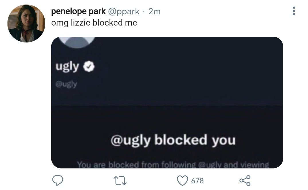 lizzie seeing this:🧍🏼‍♀️