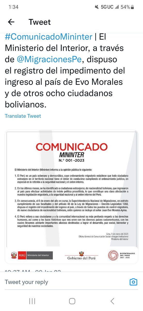 clau_eas's tweet photo. @agusantonetti Gracias #Peru este narco debe pagar sus crímenes, no hay impunidad para terroristas de estado y sus agendas castrochavistas. #Evocriminal #Evocriminal https://t.co/g6DcphFKKZ