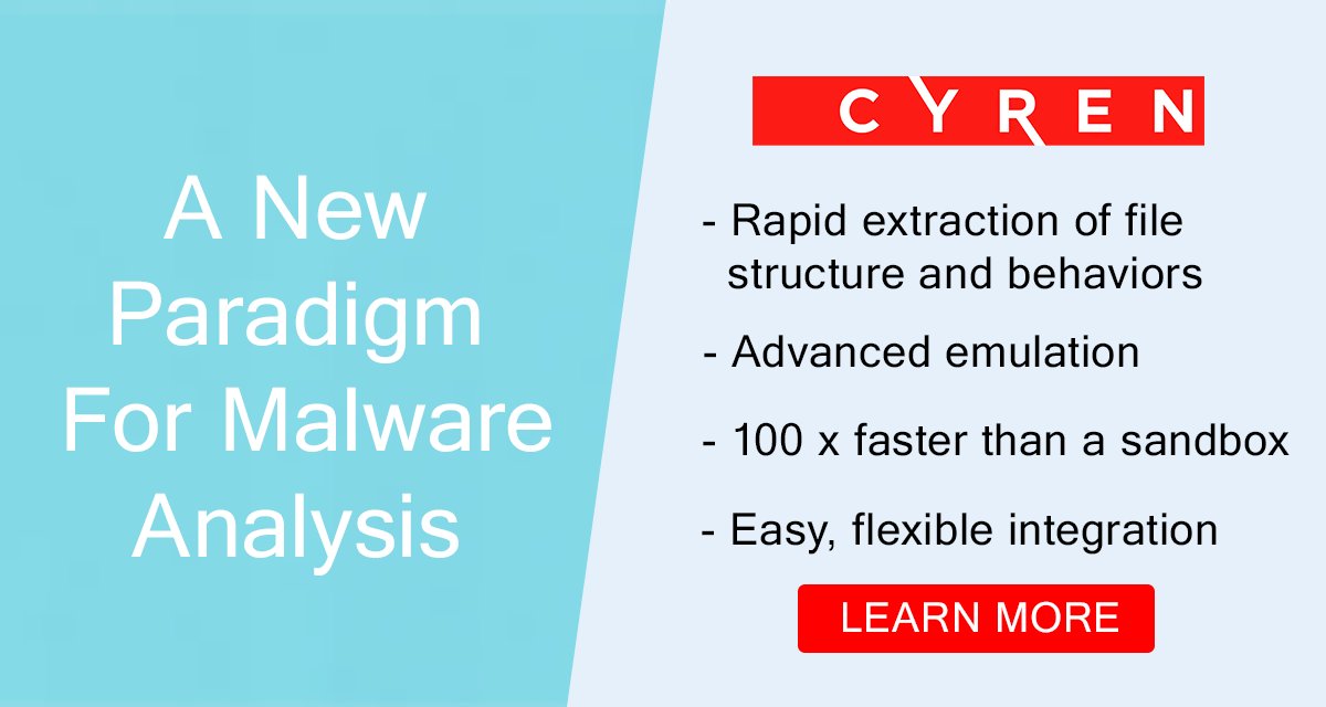 Unknown malware forces organizations to accept the risk of infection or lower the quality of their service. Watch this on-demand webinar to understand how Cyren's Hybrid analyzer produces detailed file analysis at speed and scale: bit.ly/3Gwep10 

#malware