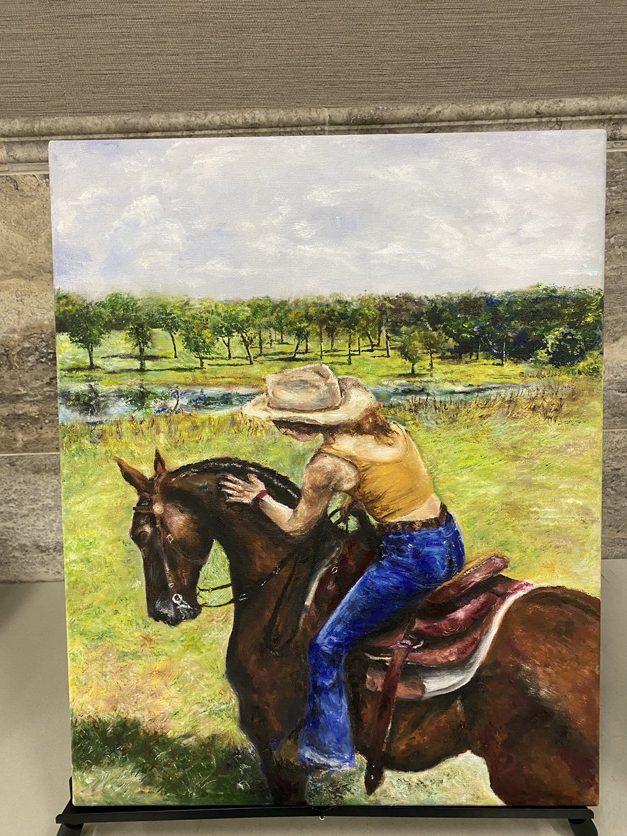ORTIZ_MWHSART's tweet photo. So proud of my 3 students who were finalists at the our district Rodeo Art Show! Their artwork will be taken to Houston tomorrow for further judging! Best of luck to them as they await the results to see if their artwork will be shown at the Houston Livestock Show and Rodeo https://t.co/8OSO1sMjyb