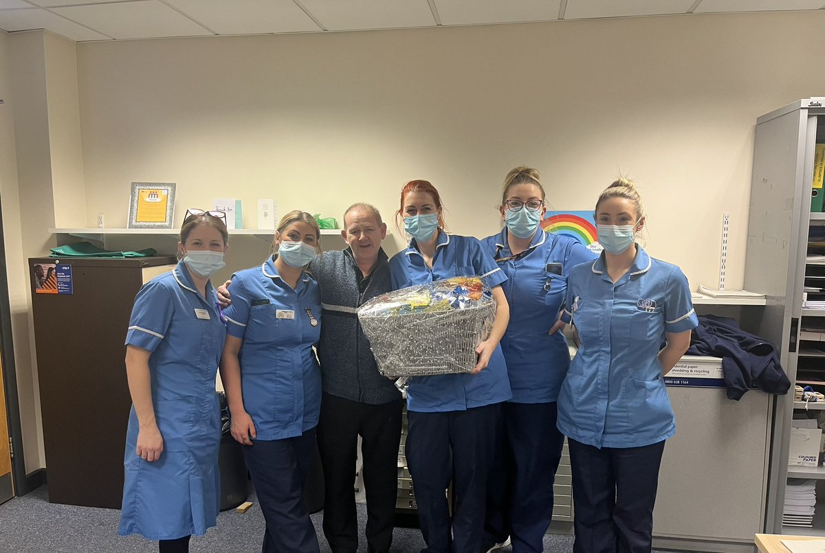 Beyond proud of our District Nurse Team again 💕 the family of a patient who we cared for at the end of her life brought in a special delivery today to say thank you.💕 (Kevin consented to sharing the photo 😊)