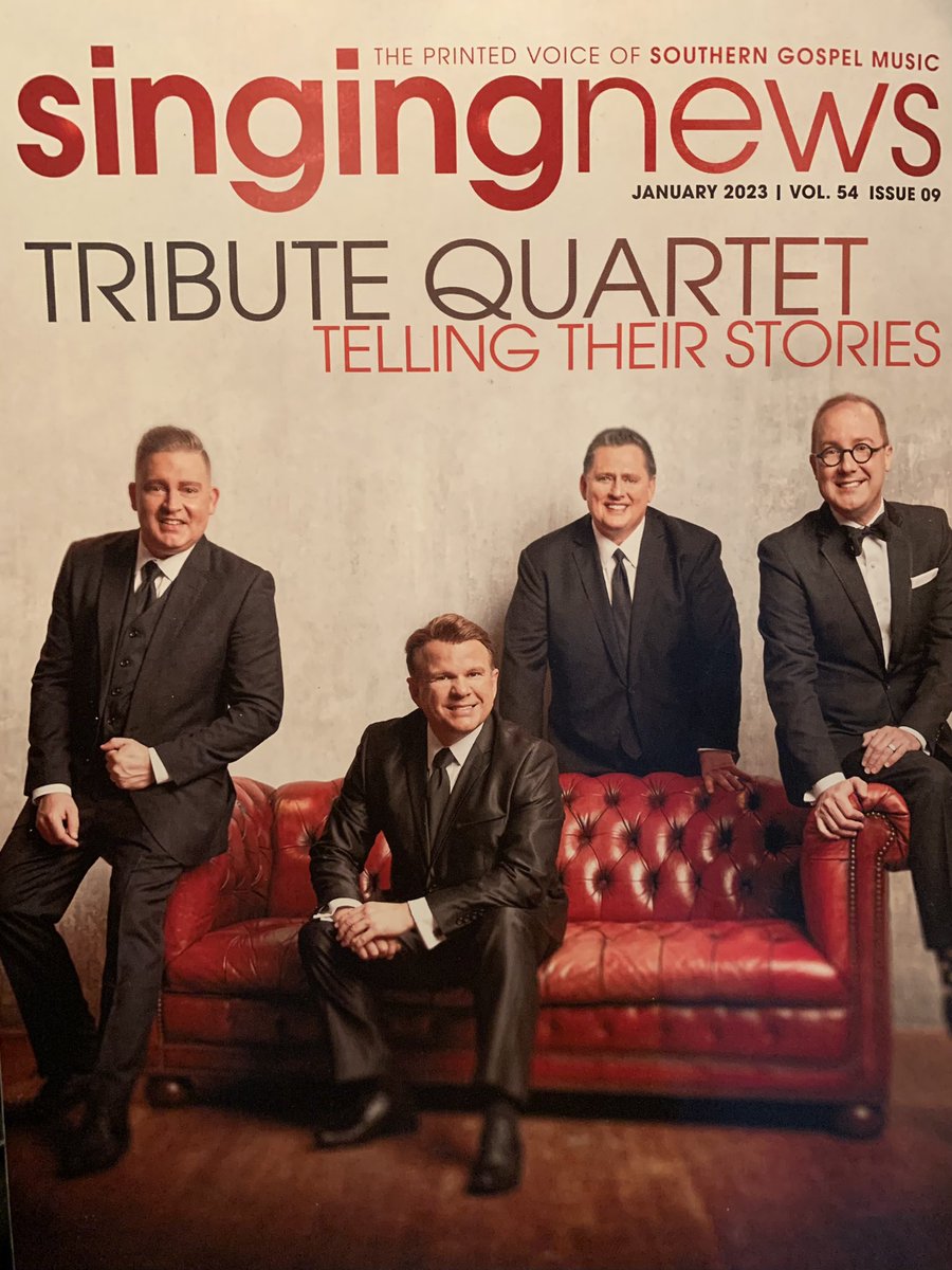 tributequartet's tweet photo. Did you get your January @SingingNews? Thank you, SN, for the feature! Check it out at https://t.co/VtL55ddjrc

#alwaysgrace
#tributequartet
#singingnews https://t.co/sRKq725gGW
