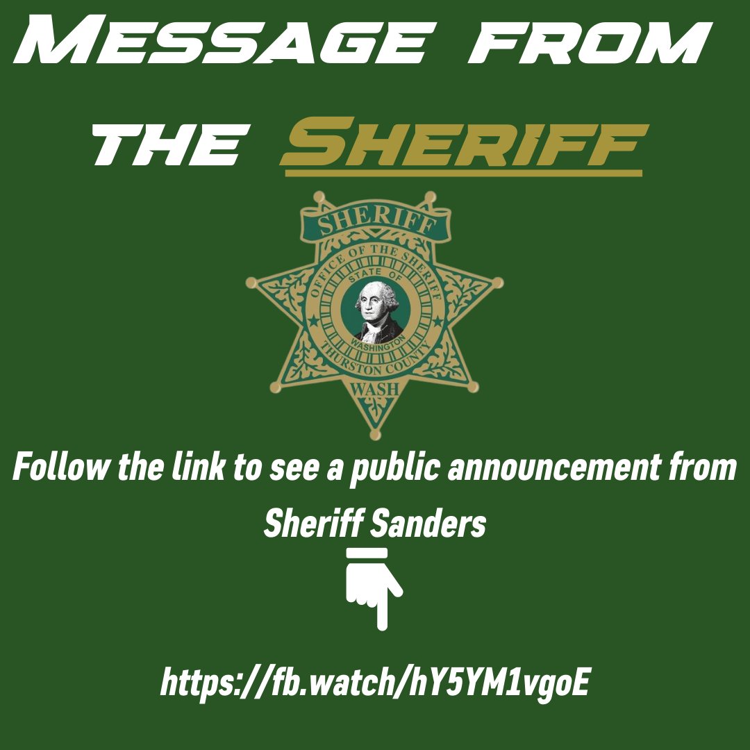 Thurston Co. Sheriff (@ThurstonSheriff) on Twitter photo 2023-01-09 18:45:47