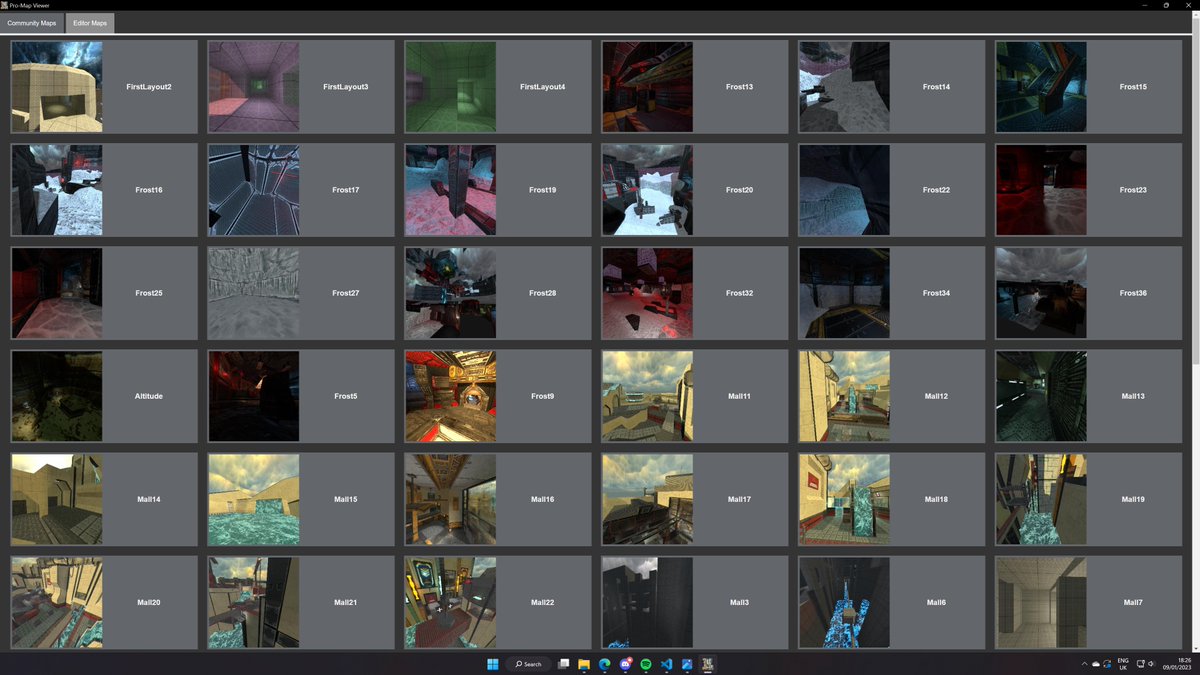 Just released a new version of pro-map-viewer which lets you view any .map files you've compiled in the editor as well as the community levels you've downloaded.

Full changelog and download link: github.com/SamDKBerry/Pro…

Making it less ugly is still on the todo list.