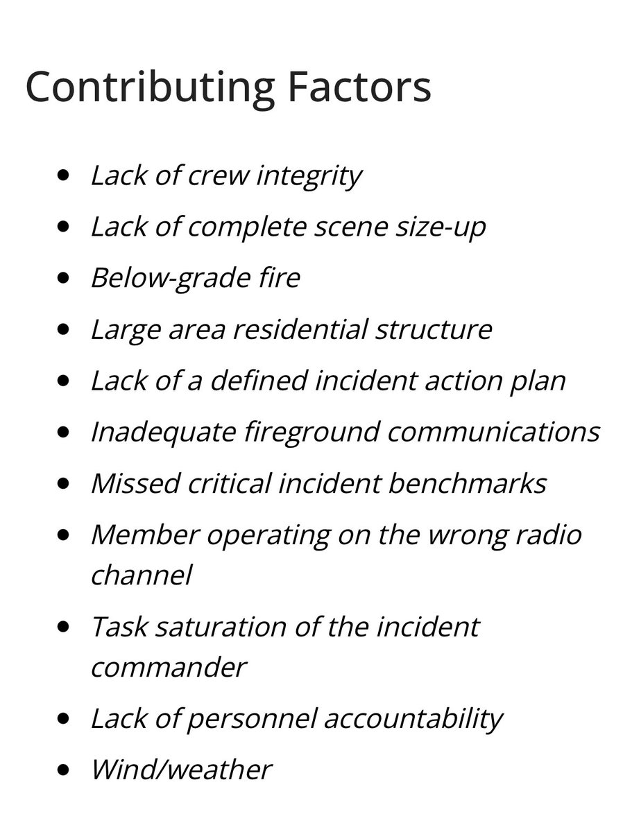 NIOSH report just released; a 34-year-old male career firefighter died due to prolonged exposure to high temperatures and thermal injuries after falling into the crawlspace at a large residential structure fire. cdc.gov/niosh/fire/rep…