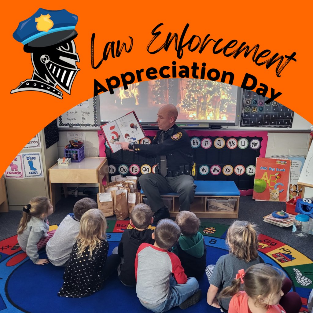 Today is Law Enforcement Appreciation Day, and we'd like to take a moment to appreciate Deputy Crouch and all he does for our school and community! We're lucky to have you, Deputy Crouch! #BeABlackKnight