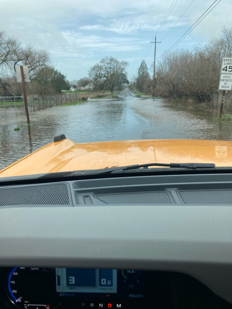 rtechisp's tweet photo. Another exciting day in this “Atmospheric River”… making a river of our roads! Headed up to power up another tower! https://t.co/vobF4kXL6v