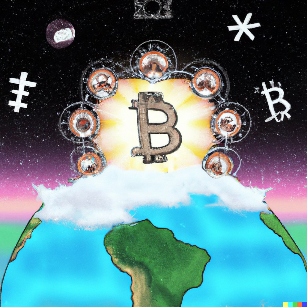 #Bitcoin to the world! #crypto 

#swapline x #DALLE2