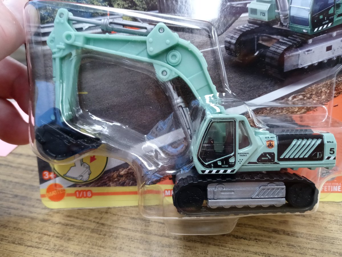 fepacommish's tweet photo. New #Matchbox #WorkingRigs including a #NationalParks #excavator. https://t.co/8DZb0tAD7S