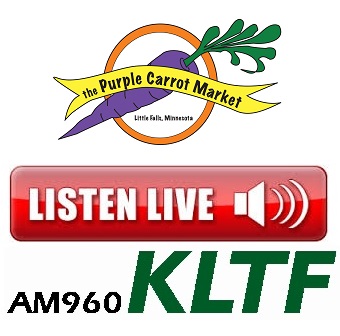 cdcmorrisonmn's tweet image. Tomorrow, Jan. 10th, tune into the Little Falls Radio station AM960 KLTF at 8:30 AM.  The Purple Carrot Market will be on Community Update with Ron Specker!
fallsradio.com

#localfood #localcoop #KLTF #PCMradio #LittleFallsMN #MorrisonCounty