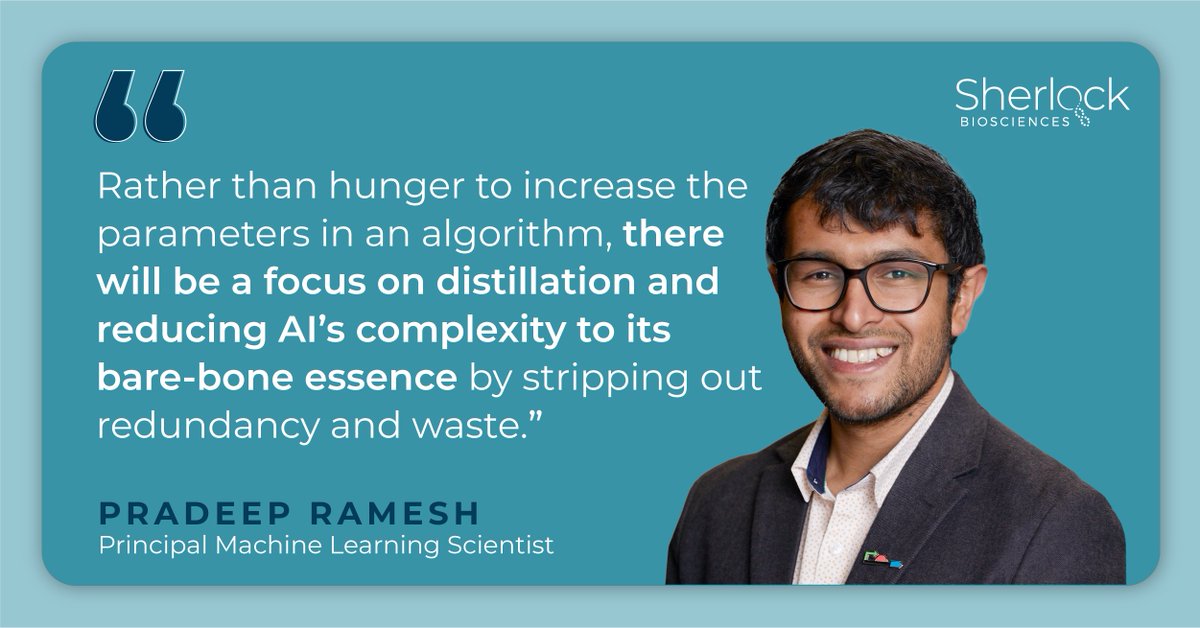 Sherlock_Bio's tweet image. Our Principal Machine Learning Scientist, Pradeep Ramesh, predicts that #AI will become more data efficient in the life sciences in 2023. 

Read his predictions for the coming of age of #ArtificialIntelligence in Trendspotting for 2023 in @bioitworld: 
bio-itworld.com/news/2023/01/0…