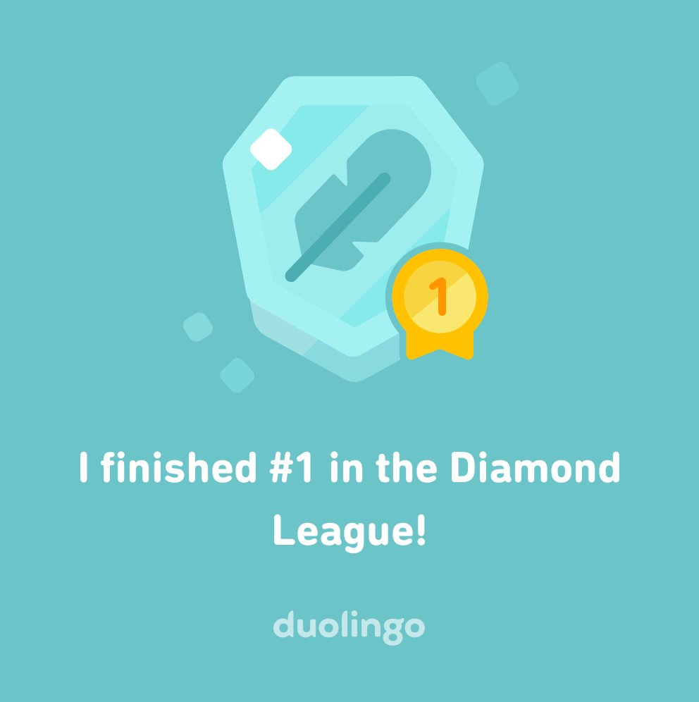 I have a 2132 day streak on <a href="/duolingo/">Duolingo</a>, I am learning a half dozen languages. 

After all the years of using the platform, I placed first in the top league. 😀

Consider joining Duolingo, here’s my invite link: invite.duolingo.com/BDHTZTB5CWWKSW…