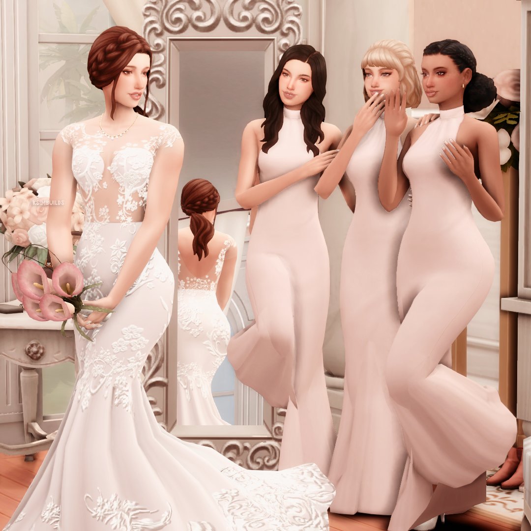 Happy Ever After 💍💒 Getting ready with the girls! 

#TheSims4 #ShowUsYourSims #Sims4Cas